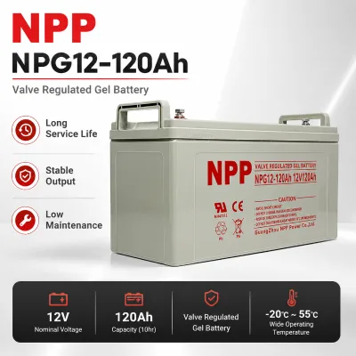 NPG12-120AH Valve-controlled Lead-acid Maintenance-free Battery 12V120AH EPS UPS for Ships and Communication Base Stations