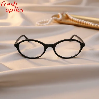 New Arrival Handmade Vintage Unisex Retro Oval Shape Acetate Full-Rim Glasses Frames Daily Wear Customer