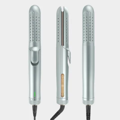 Professional Cool Air Hair Straightening and Curling Iron with Airflow Flat Iron 2 in 1 Hair Straightener and Hair Curler