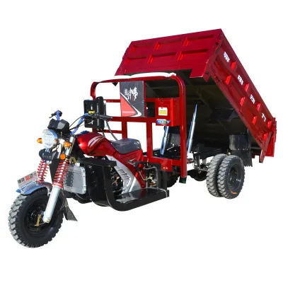 Cargo Motorized Gasoline Tricycles Dumper 300 Cc king Strong Power Motor 200 Tricycle Hydraulic Lift for Loading