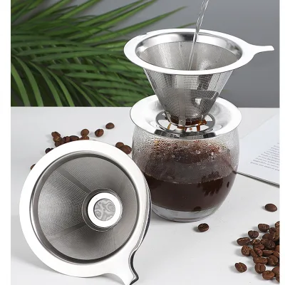 Wholesale Cold Brewing K Cup Universal Water Non Woven Pour Over Stainless Steel Drip Bag Reusable Coffee Filter