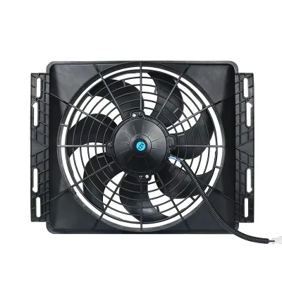 Parking Air Conditioning Cooling Electronic Fan Modified Universal High-power 120W ABS Plastic Car Water Tank Fan Motor 12v 24v