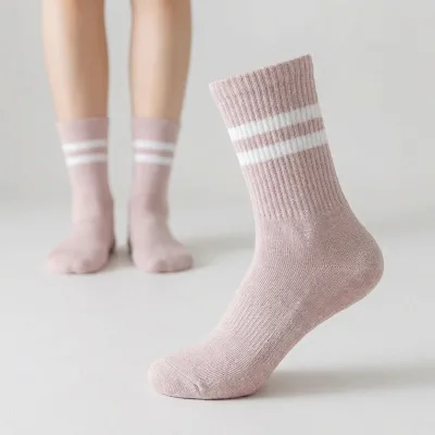 Long Pure Bamboo Custom Gymnastic Yoga Pilates Trainer Sticky Non-slip Sport Socks With extra Grip