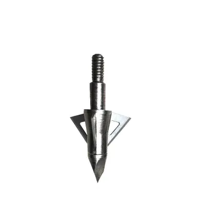 100 125 Green 3 Blade Hunting Arrowhead for Compound Bow Hunting