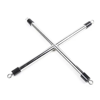 Sex Products Metal Cross T-frame Handcuffs Accessories Couple Iron Frame Handcuffs Accessories