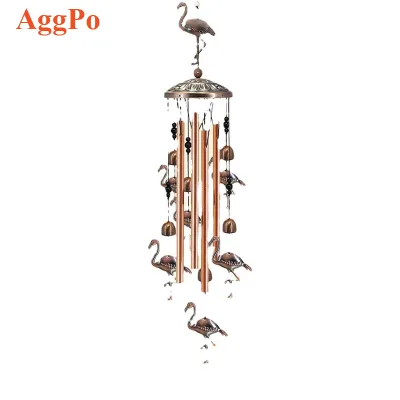 Decorative Wind Chimes with 4 Aluminum Tubes Hanging Bells, Memorial Wind Chimes Outdoors with S Hook for Patio Garden Decor