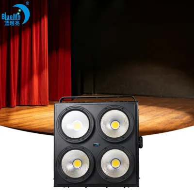 Hot Selling LED 4-Eye RGBW Warm/Cold White 4x100W DMX512/Sound-Activated Wash Light for Theater/Studio/Warehouse