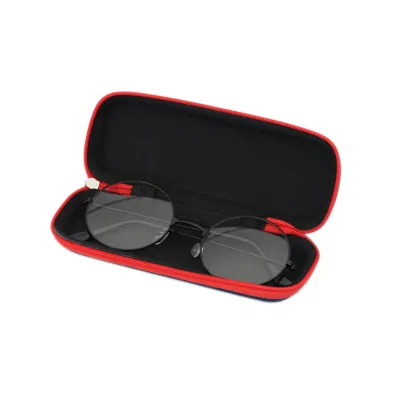 Wholesale Custom logo Eva Leather Hard Shell Zipper Eyeglass case for Kids Sunglasses Packaging Boxes
