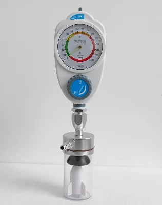 Wall Mounted Medical Vacuum Regulator with Canister Jar for Bed Head Unit
