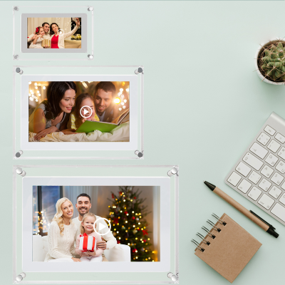 10.1" Large Digital Picture Frame With Build in Memory and Battery