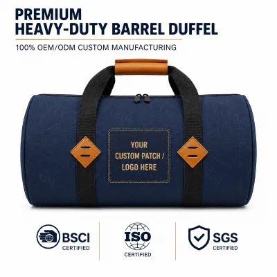 Wholesale Custom Heavy Canvas Tactical Duffle Bag Reinforced Anti Scratch Bottom Panel External Lash Tabs for Men Gym Workout