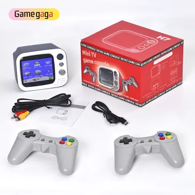 Gamegaga H7 8Bit Portable Mini TV Game Console 3.5-Inch Screen 740 Games Wired Handheld for Christmas Kid Gift