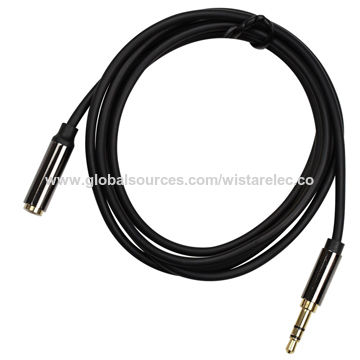 3.5mm Male to 3.5mm Female, Stereo Audio Cable