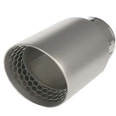 1 PCS Car Universal Upgraded New Honeycomb Stainless Steel Exhaust Universal Pipe Muffler Pipe Exhaust Tips