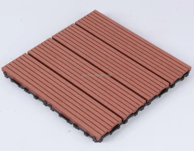 Wood Plastic Decking Tiles WPC Waterproof Anti Slip 30*30cm Thick Panel for Indoor Outdoor Balcony Flooring Garden Bathroom