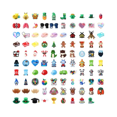 Novelty Assorted 3D Silicone Focal Beads Festival Medical Environmental Cartoon Animal Pendants for Pen Making Bracelet DIY