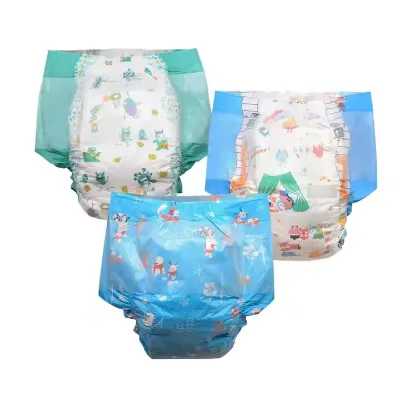 Herbal Custom All Printed Disposable Adult Baby Diapers