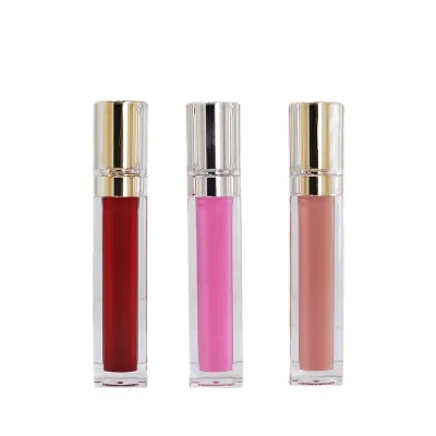 Custom Logo Private Label High Quality Gloss Lip Gloss Glod Lip Glaze Glass Mirror Effect  Lipgloss