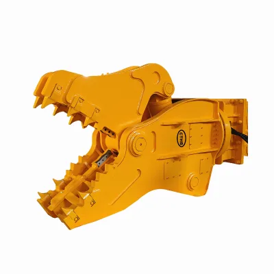 Excavator Pulverizers Used for Downsize Concrete and Separate Out the Rebar