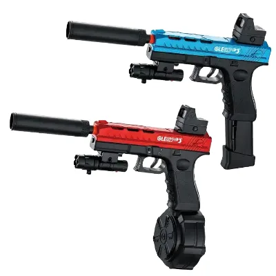 Glocks Automatic Splatter Blaster Toy Gun Outdoor Shooting Gel Soft Bullet Splat Blaster Plastic for Boys