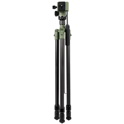 Professional Camera Tripod with Grip-Type Panoramic Head Macro Overhead Shooting Bracket & Telescope Mount