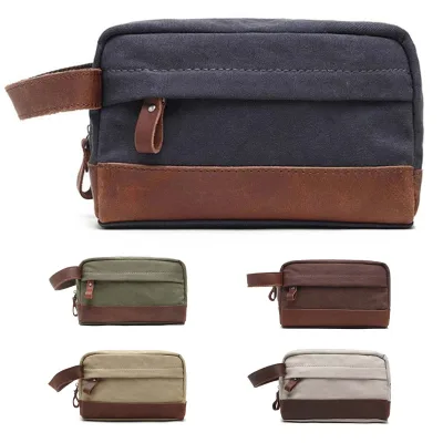 Custom Handbags Man Use New Arrival Fashion Lightweight Waterproof Fashion Dark Gray Clutch Bag
