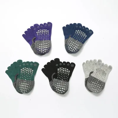 HWF-0123#Non Slip No Show Yoga Socks Exercise Sweating Exercise Breathable Loose Tight