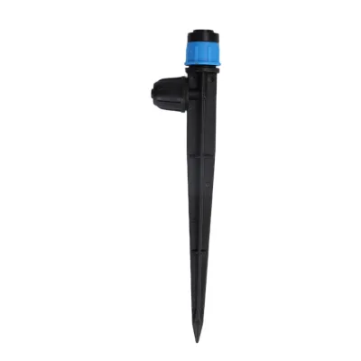 DaringFish Durable Adjustable Drip Irrigation Fan Shape Water Flow Adjustable Bubbler Stake Emitters Lock Garden Hose Connector