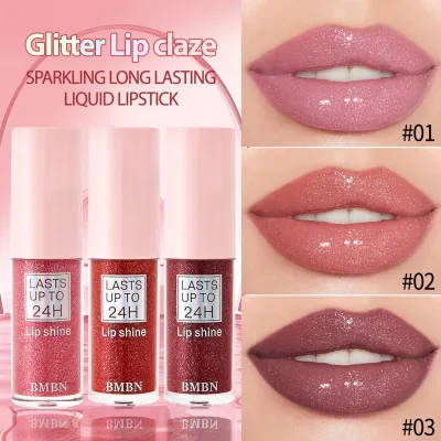 Wholesale BMBN Glaze Lip Makeup Non-Stick Cup Lip Color Long-lasting Brightening Lipstick Beauty Girls Lip Care Makeup