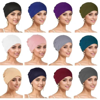 Wholesale Breathable Durag Chemo Headwear Stretchy Turban Beanie Pre-Tied Scarf Bonnet for Women