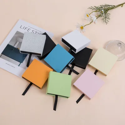 Jewelry Storage Box Color PE Suspension Drawer Box Ring Hand Necklace Wear armor Badge Transparent Packaging Box