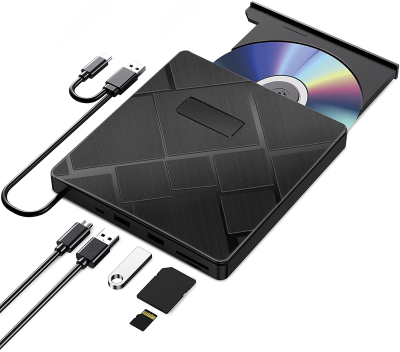 3.0USB/TYPE 5-in-1 Multi-function External Mobile Optical Drive for CD/DVD Recorder SD Card and USB Flash Disk Player Dvd Drive