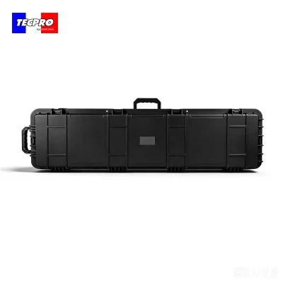 Rugged Long Hard Plastic Safety Case IP67 Waterproof Long Instrument Carrying Case With Wheels