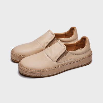 Customizable Hand-made Leather Shoes Horseskin Loafer Shoes Men