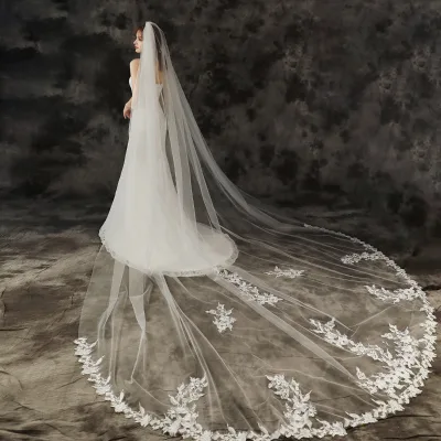 Bride New Wedding Veil Long High-grade Lace Bridal Accessories Veils
