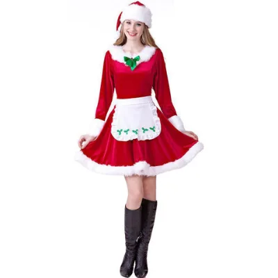 Women's Naughty Santa Costume Christmas Adult Outfit for Women Santa Costume