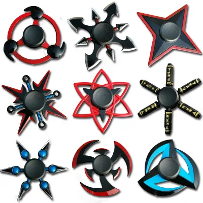 Factory Wholesale Finger Spinner Fidget Toys Japan Anime Metal Gyroscope Alloy Anime Vending Finger Spinners