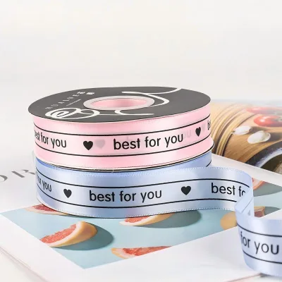 Premium Floral Design Printed Polypropylene Ribbon Spool Hot Sale Valentine's Day Decorative Ribbons Wholesale Polyester Flower
