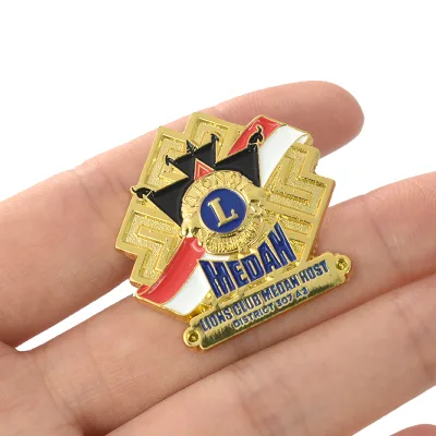 Factory Direct Custom Hard Enamel Pin Badge Gold Plated Custom Shape for Club Souvenir High Quality Personalized Metal Pin