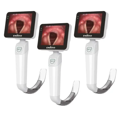 ENDOSO VLS-A High Quality Video Laryngoscope Set Adult & Children Disposable Surgical Anesthesia Laryngoscope for Hospital