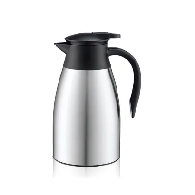 1.0L Minimalism Plastic Vacuum Flask Thermal Coffee Carafe with Handle Thermal Insulation 12-24 Hours for Coffee Tea
