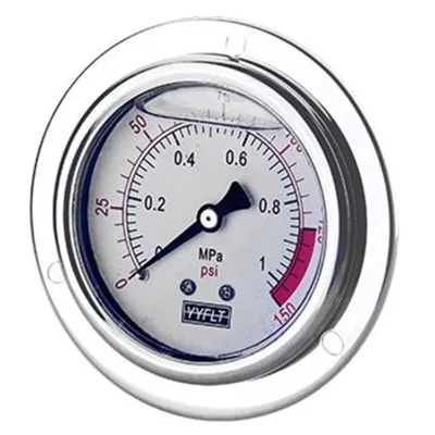 Water Treatment Pressure Gauge Stainless Steel Liquid Filled Manometer 0-10Bar 0-16Bar RO System Pressure Meter Spare Parts