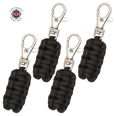 Outdoor Climbing Braided Paracord Keychain, Outdoor Emergency Rescue Paracord Key Ring