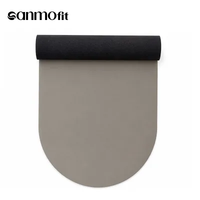 Modern Custom logo Printed Patterned Yoga Mat NBR Oval Shape Soft Surface Non-Slip Foldable Portable Absorbent Yoga Mats