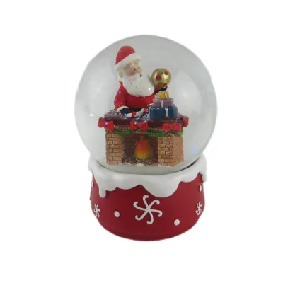 Custom Resin Ball Snow Globe Water Globe Blowing Snow Xmas Christmas Table Decoration Snow Globe