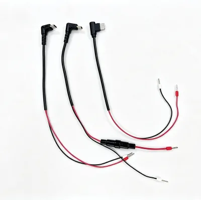 Inline Fuse DC Right Angle Power Harness, Wire Ferrule Terminal 3200014 1181010 Type-C Elbow Power Cable Assembly