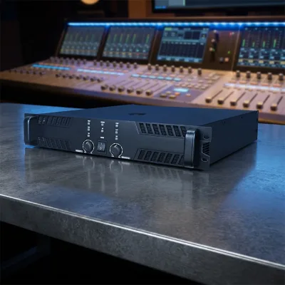 Commercial Stereo Power Amplifier 3 Channel 3U Rack Amplifier Professional Audio Power Amp for Pub Club Conference Audio Setup