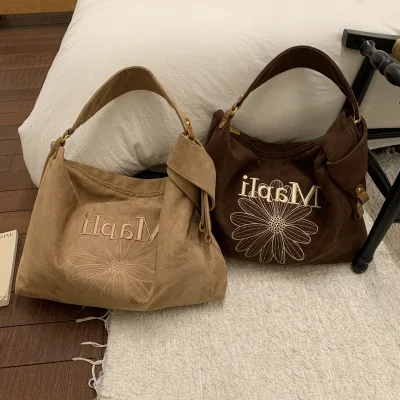 Large-capacity PU Zipper Tote Bag Autumn and Winter New Fashion bag Shoulder Underarm Bag Niche Textured Handbag