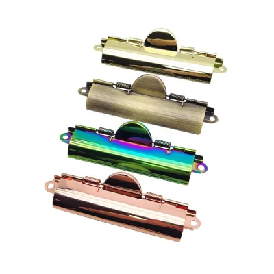 Antique Brass Office Supply 70mm & 110mm Multitooth Metal Clipboard Clips Small Teeth Design for Menus & Folder Clamping for Men