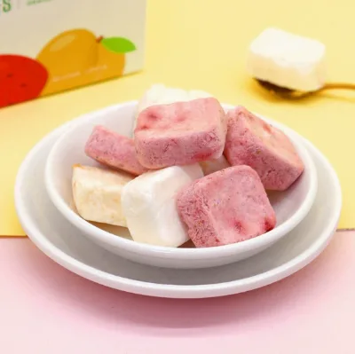 Multi Flavor Freeze-Dried Yogurt Cubes Small Portable Pack Nutritious Crispy Healthy Snack for Kids Travel Daily Use